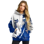pittsburgh panthers triangular pattern royal blue white hoodie best selling