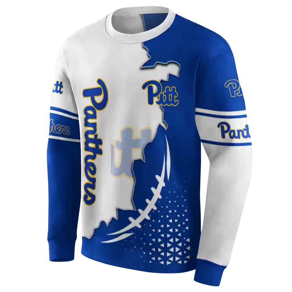 pittsburgh panthers triangular pattern royal blue white hoodie new arrival pittsburgh panthers triangular pattern royal blue white hoodie new arrival