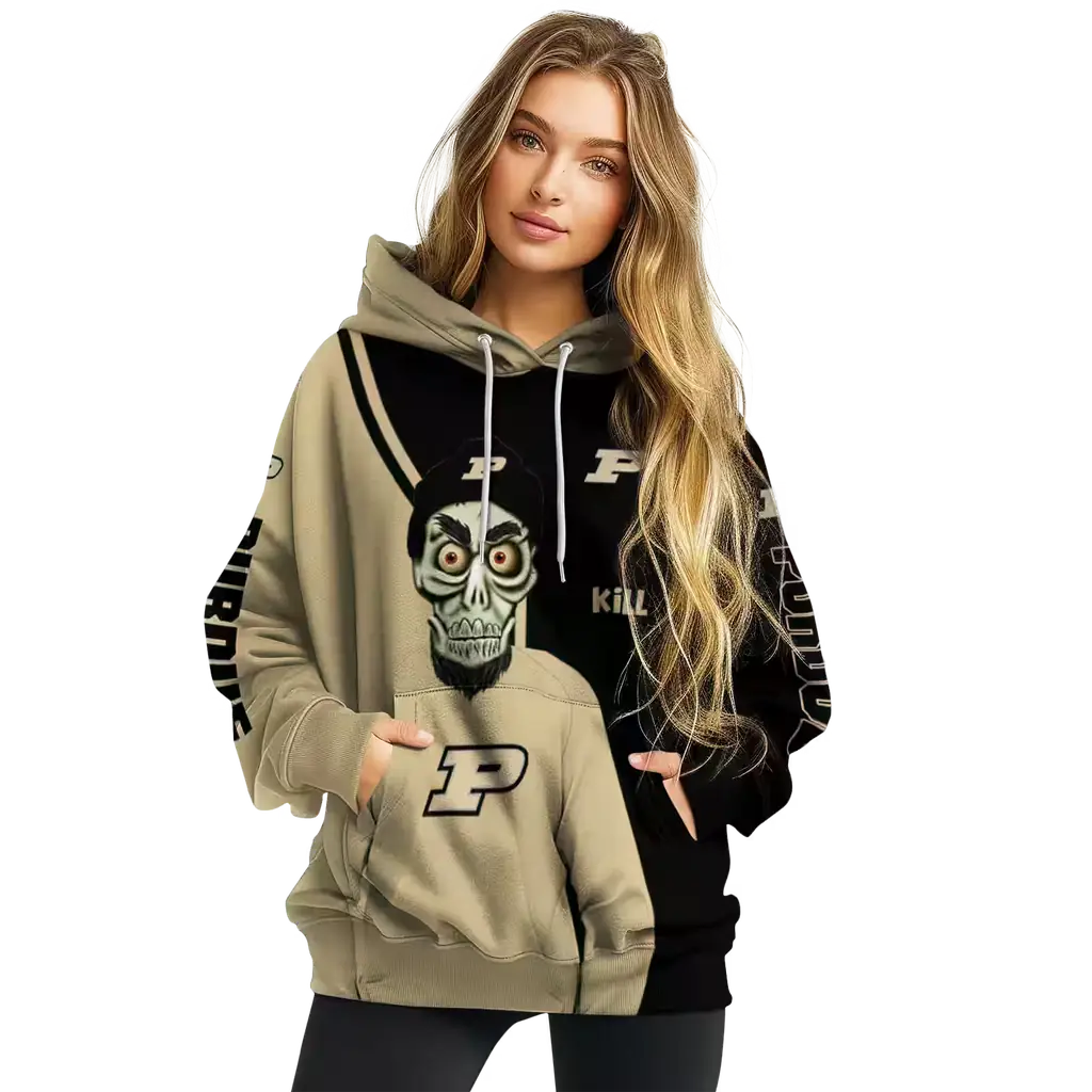 purdue boilermakers achmed skull gold hoodie high quality purdue boilermakers achmed skull gold hoodie high quality