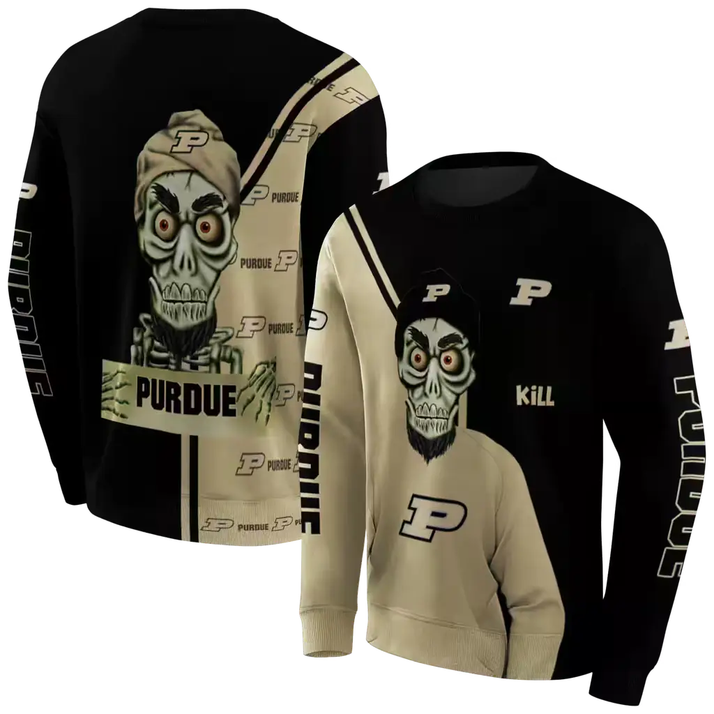purdue boilermakers achmed skull gold hoodie premium grade purdue boilermakers achmed skull gold hoodie premium grade