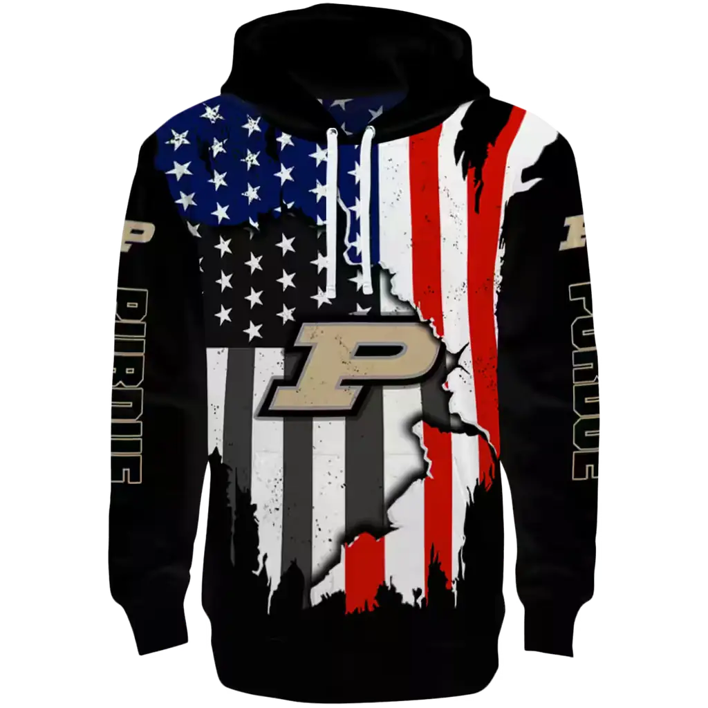 purdue boilermakers american pride black hoodie best selling purdue boilermakers american pride black hoodie best selling