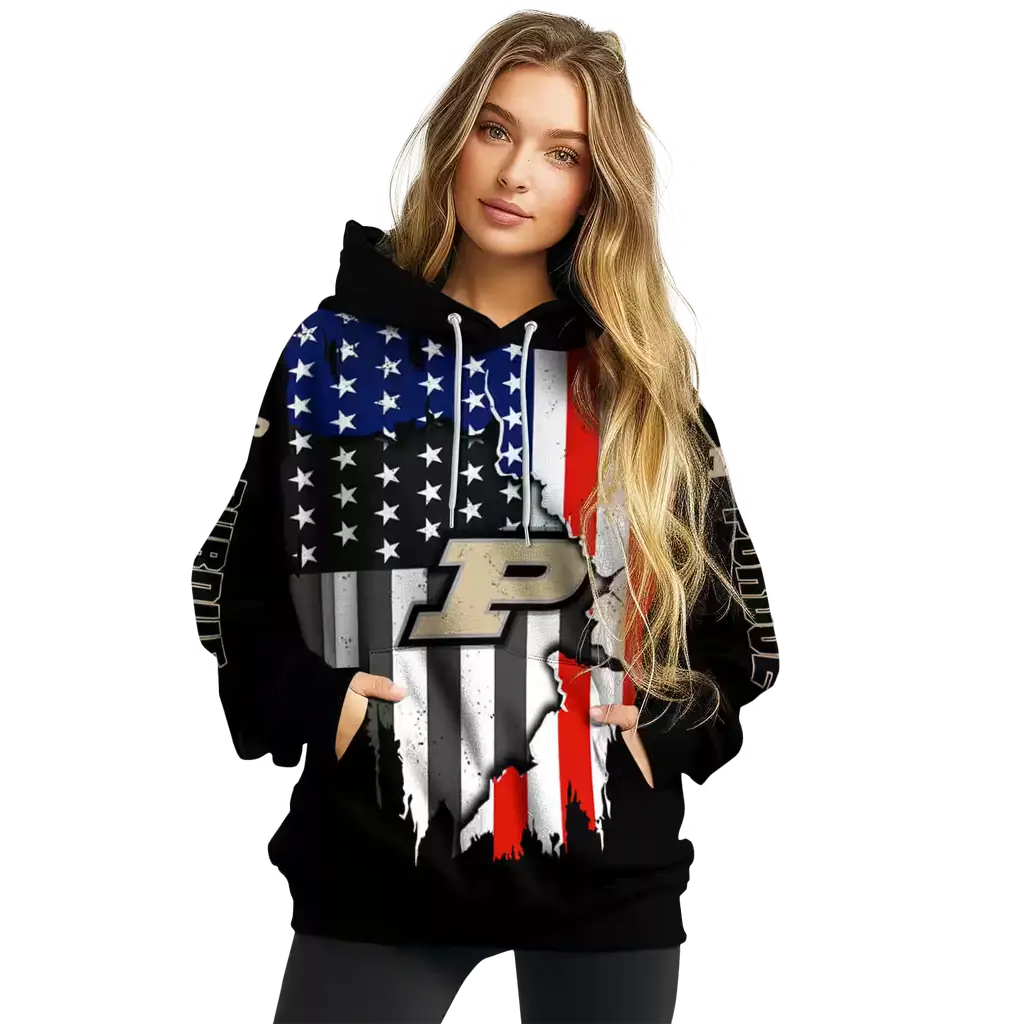 purdue boilermakers american pride black hoodie high quality purdue boilermakers american pride black hoodie high quality