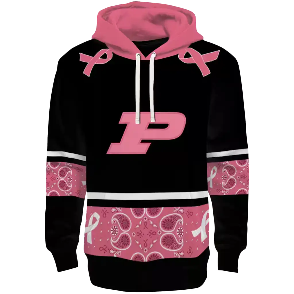 purdue boilermakers awareness ribbon black pink hoodie best selling purdue boilermakers awareness ribbon black pink hoodie best selling
