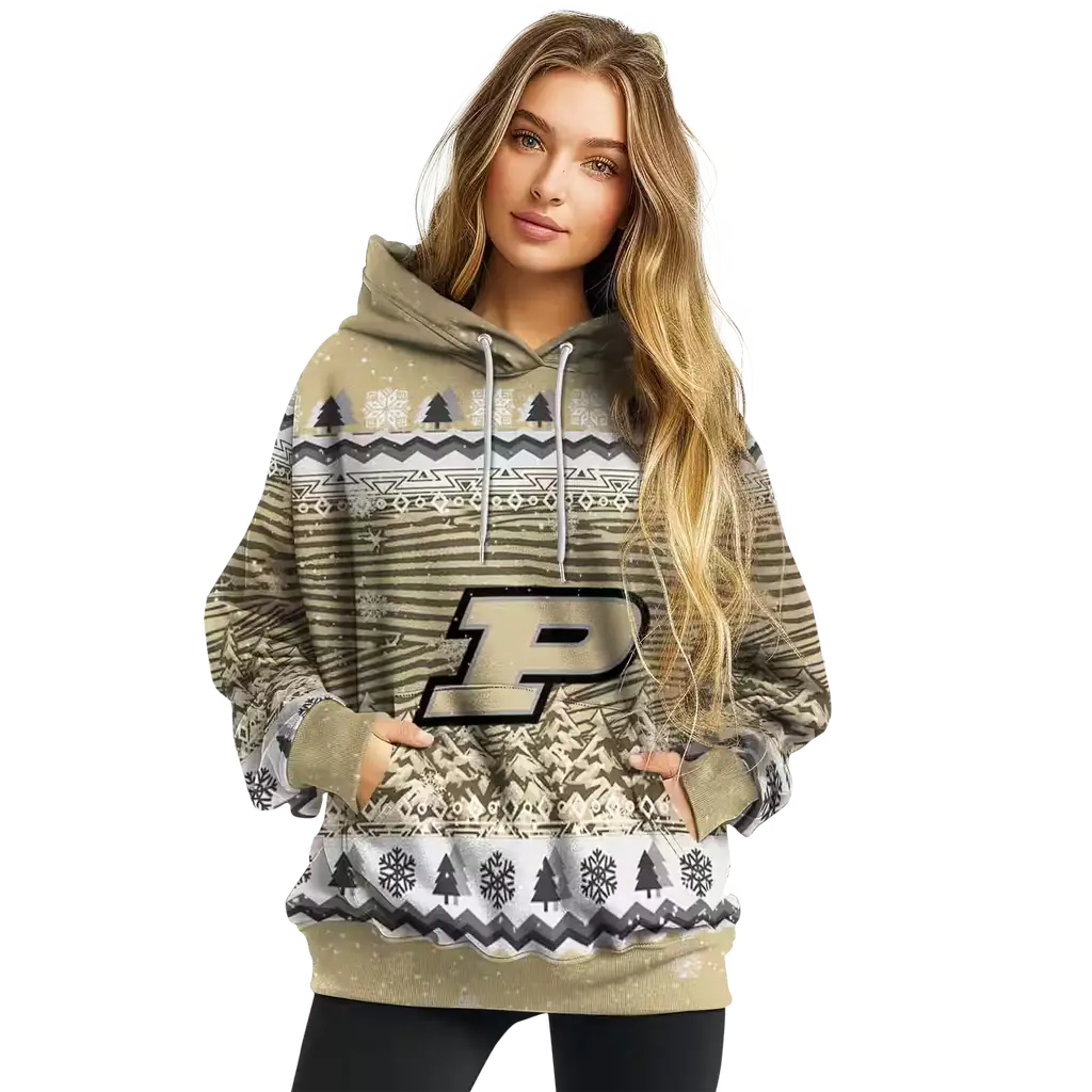 purdue boilermakers christmas trees gold hoodie high quality purdue boilermakers christmas trees gold hoodie high quality