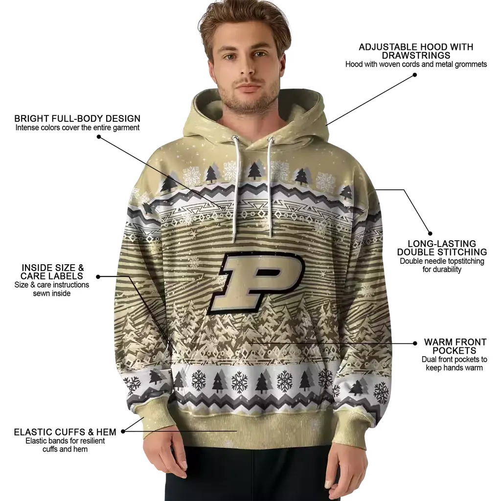 purdue boilermakers christmas trees gold hoodie latest model purdue boilermakers christmas trees gold hoodie latest model