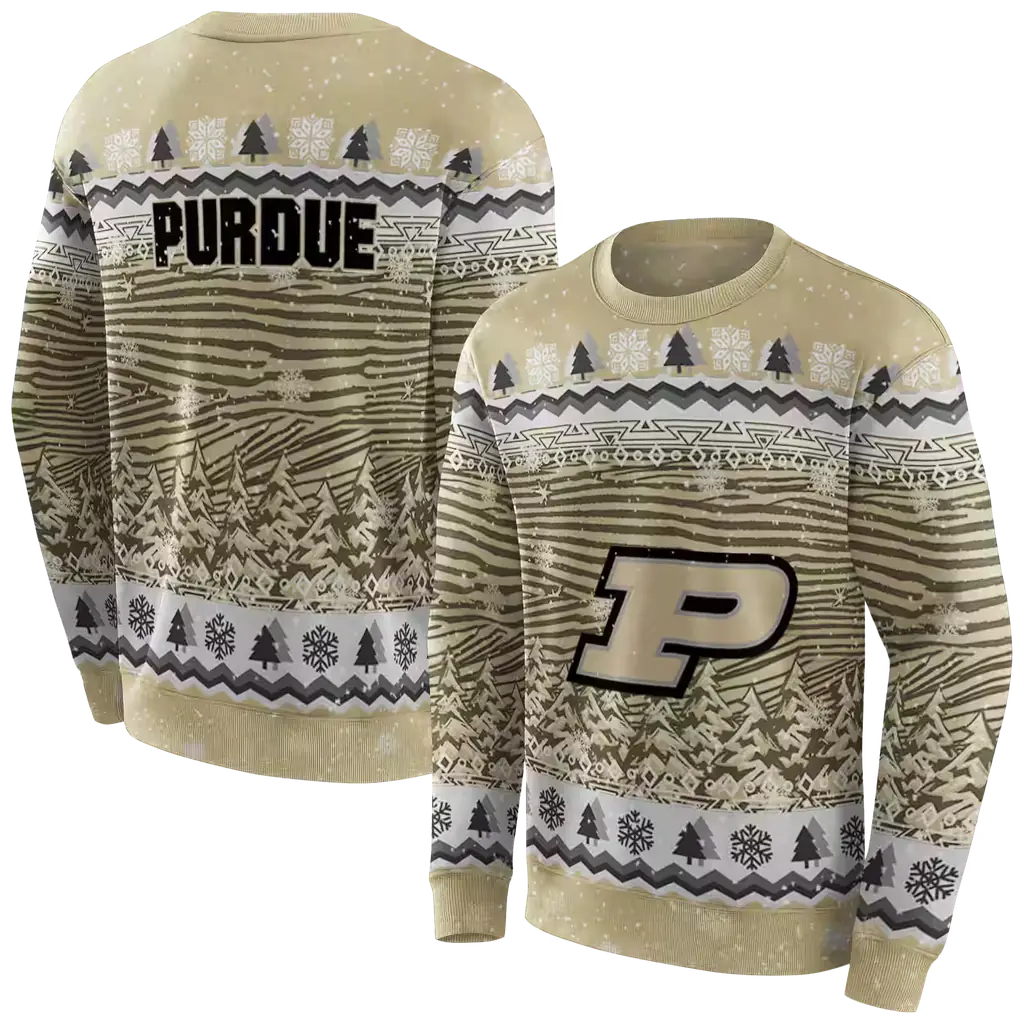 purdue boilermakers christmas trees gold hoodie premium grade purdue boilermakers christmas trees gold hoodie premium grade
