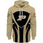 purdue boilermakers concentric lines gold black hoodie best selling