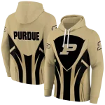 purdue boilermakers concentric lines gold black hoodie best selling