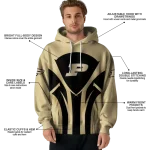 purdue boilermakers concentric lines gold black hoodie best selling