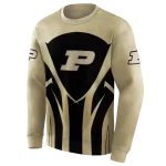 purdue boilermakers concentric lines gold black hoodie best selling