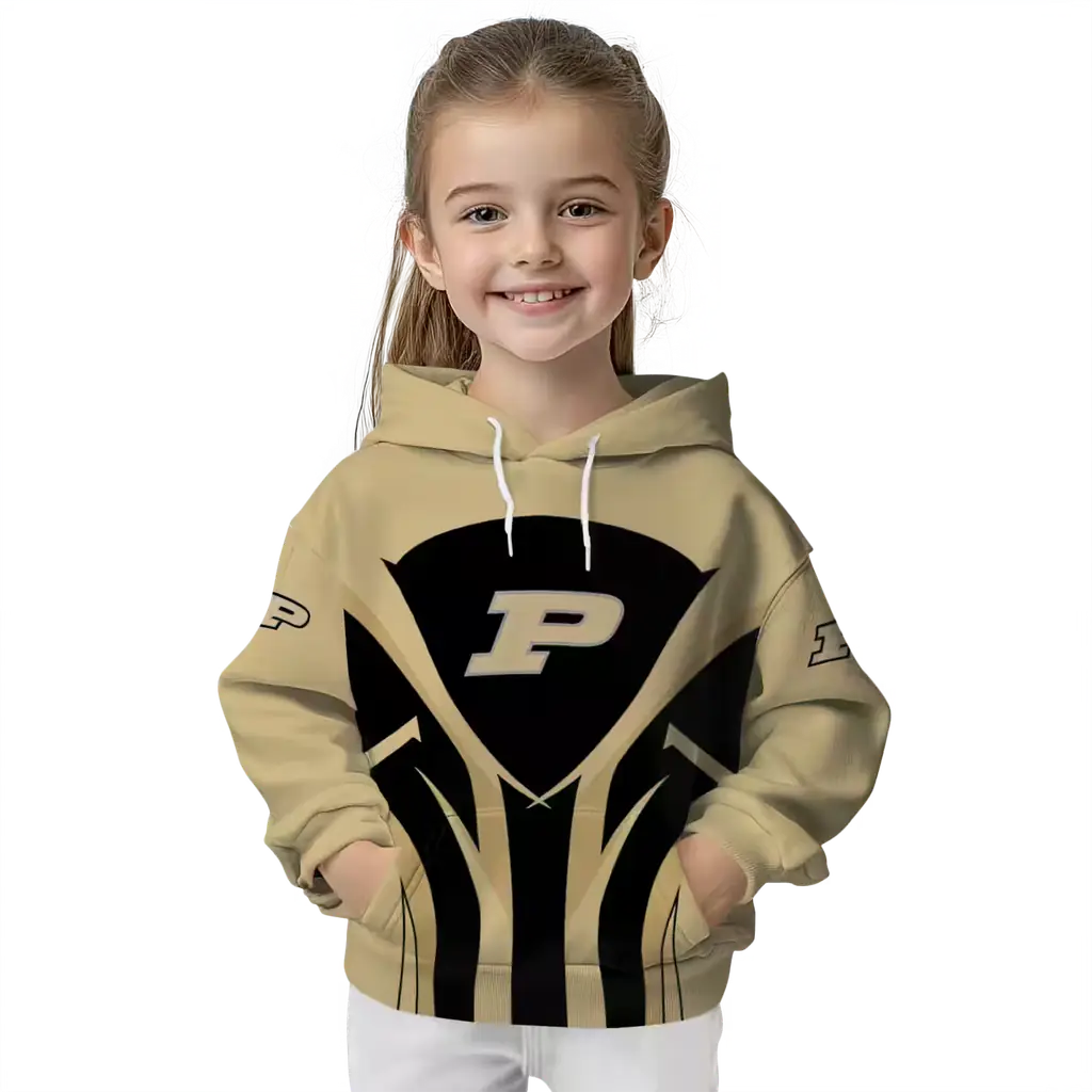 purdue boilermakers concentric lines gold black hoodie top rated purdue boilermakers concentric lines gold black hoodie top rated