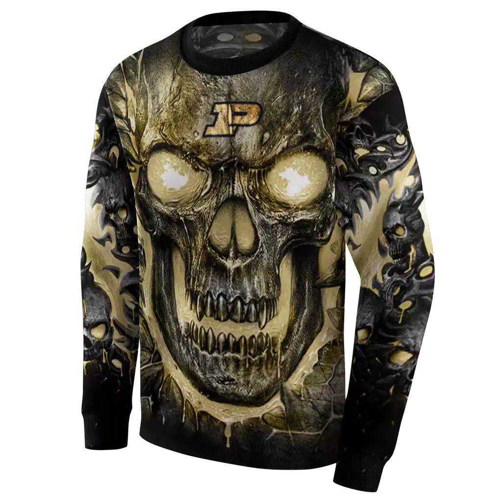 purdue boilermakers demonic skull gold black hoodie new arrival purdue boilermakers demonic skull gold black hoodie new arrival