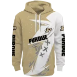 purdue boilermakers dynamic slash gold white hoodie best selling