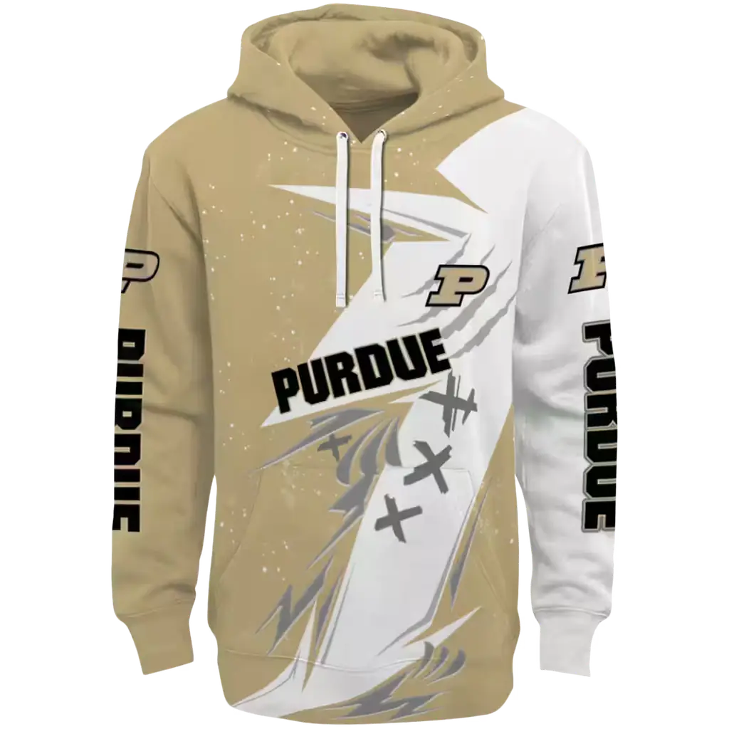 purdue boilermakers dynamic slash gold white hoodie best selling purdue boilermakers dynamic slash gold white hoodie best selling
