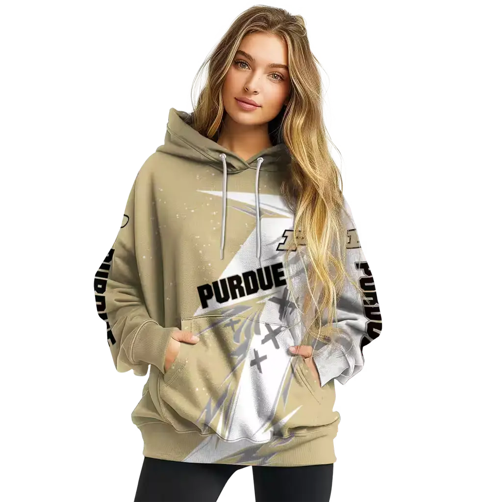 purdue boilermakers dynamic slash gold white hoodie high quality purdue boilermakers dynamic slash gold white hoodie high quality