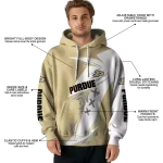 purdue boilermakers dynamic slash gold white hoodie best selling