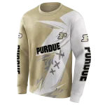 purdue boilermakers dynamic slash gold white hoodie best selling