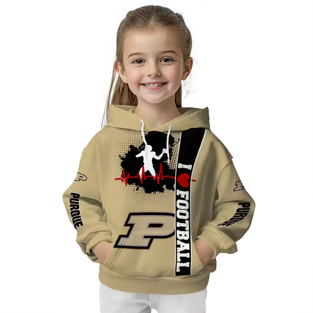 purdue boilermakers football heartbeat gold hoodie top rated purdue boilermakers football heartbeat gold hoodie top rated