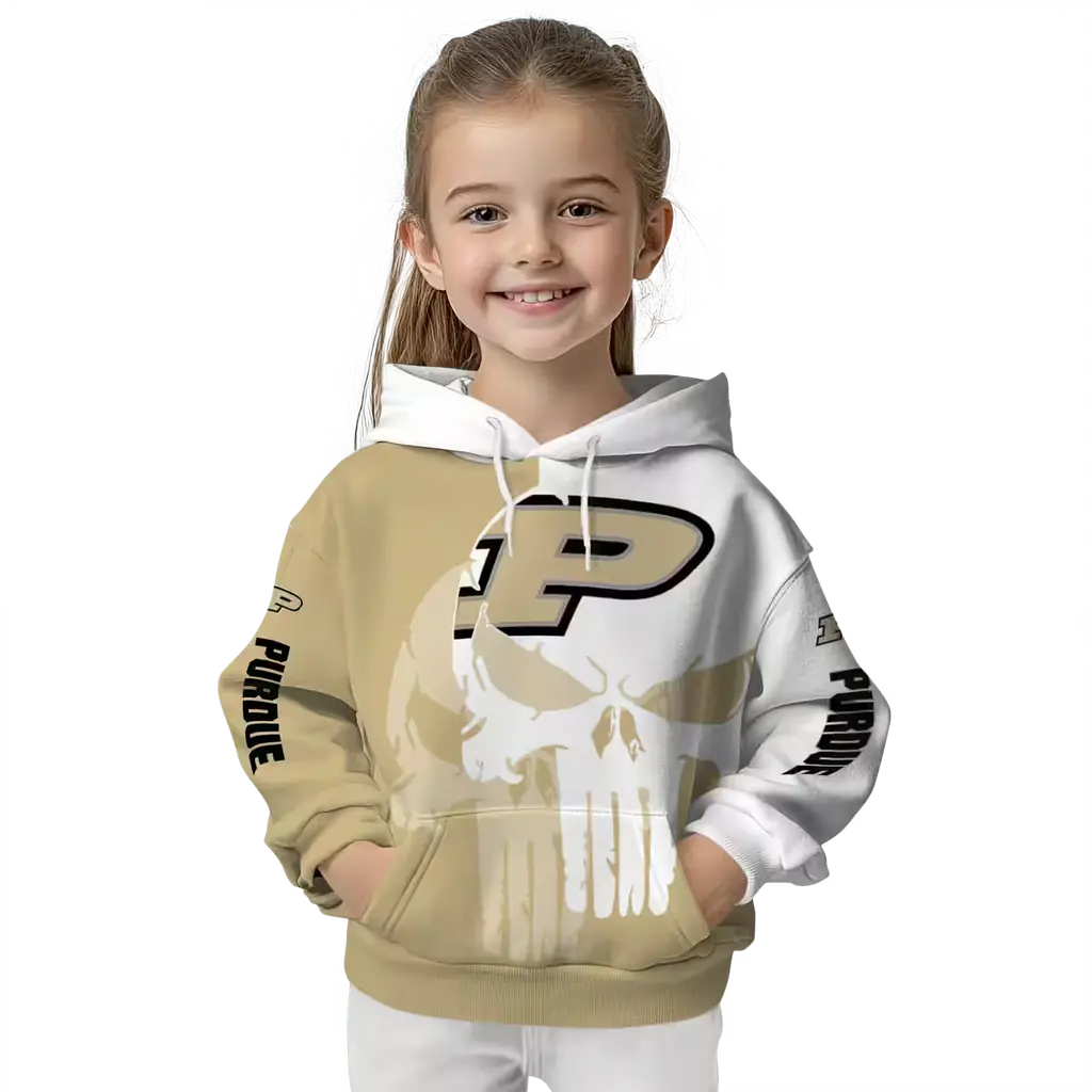 purdue boilermakers graphic punisher gold white hoodie top rated purdue boilermakers graphic punisher gold white hoodie top rated
