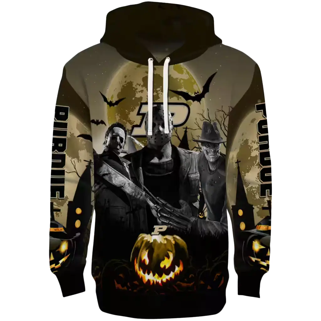 purdue boilermakers halloween vibes gold black hoodie best selling purdue boilermakers halloween vibes gold black hoodie best selling