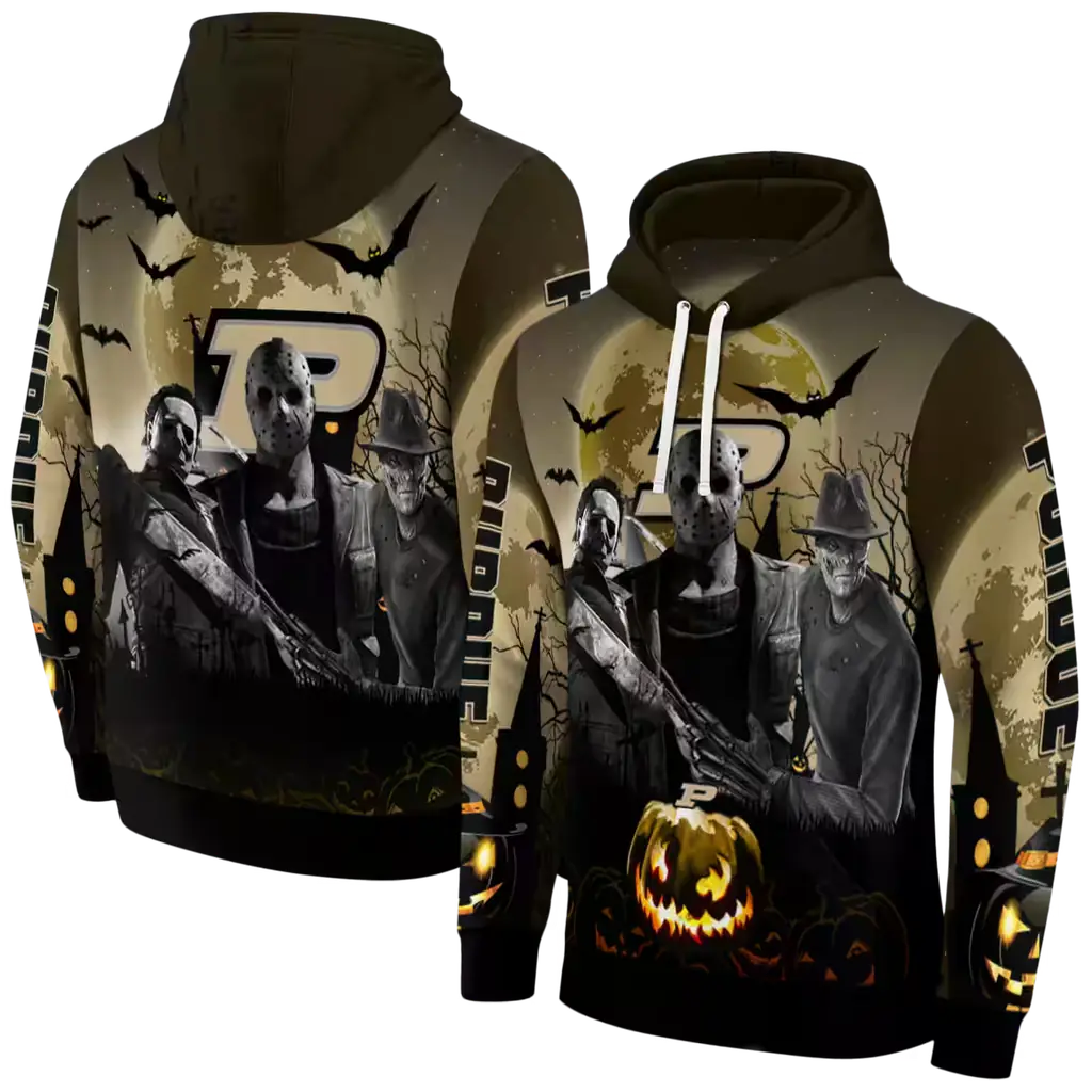 purdue boilermakers halloween vibes gold black hoodie fashion forward purdue boilermakers halloween vibes gold black hoodie fashion forward