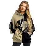 purdue boilermakers heartbeat graphic gold hoodie best selling