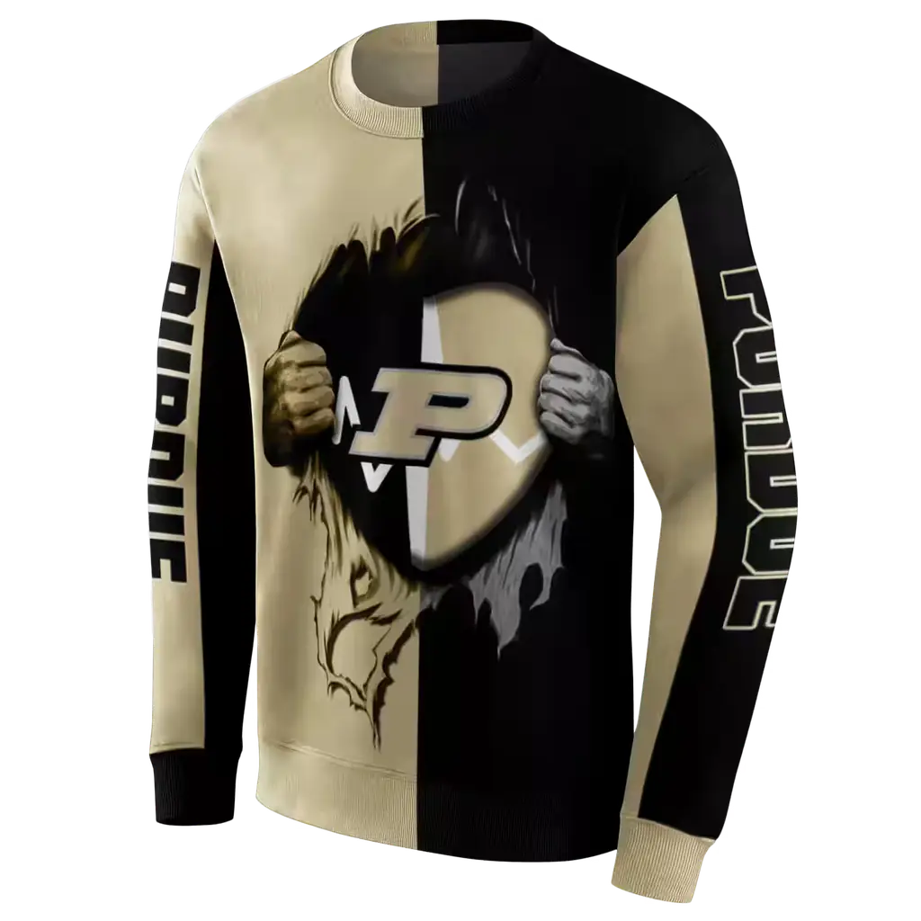 purdue boilermakers heartbeat graphic gold hoodie new arrival purdue boilermakers heartbeat graphic gold hoodie new arrival