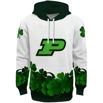 purdue boilermakers lucky motif white green hoodie best selling