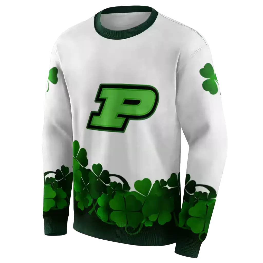 purdue boilermakers lucky motif white green hoodie new arrival purdue boilermakers lucky motif white green hoodie new arrival