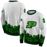 purdue boilermakers lucky motif white green hoodie best selling
