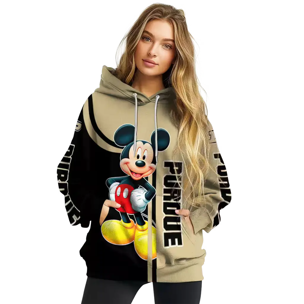 purdue boilermakers mickey mouse gold black hoodie high quality purdue boilermakers mickey mouse gold black hoodie high quality