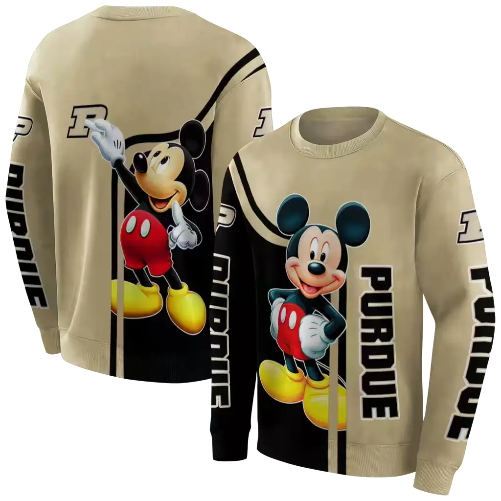 purdue boilermakers mickey mouse gold black hoodie premium grade purdue boilermakers mickey mouse gold black hoodie premium grade