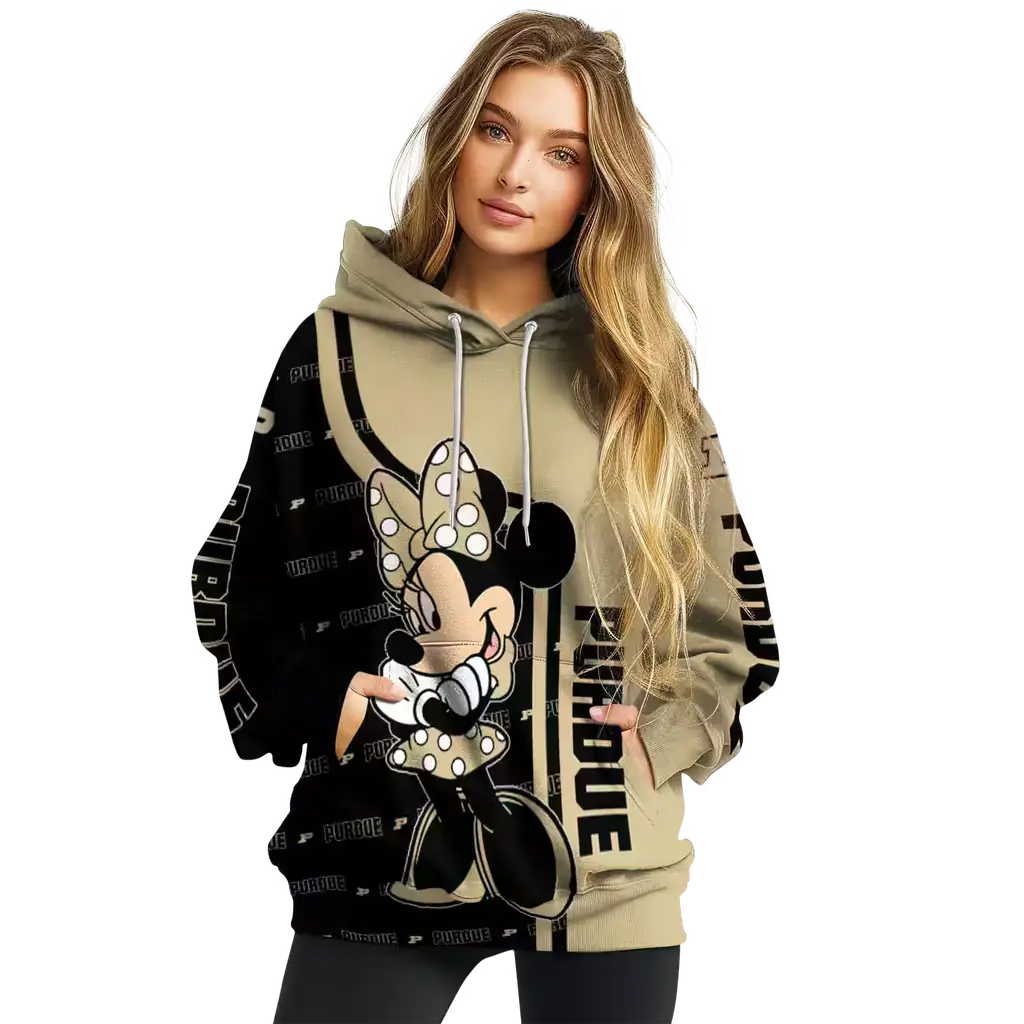 purdue boilermakers minnie mouse gold hoodie high quality purdue boilermakers minnie mouse gold hoodie high quality