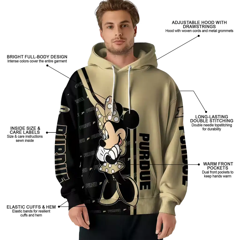 purdue boilermakers minnie mouse gold hoodie latest model purdue boilermakers minnie mouse gold hoodie latest model