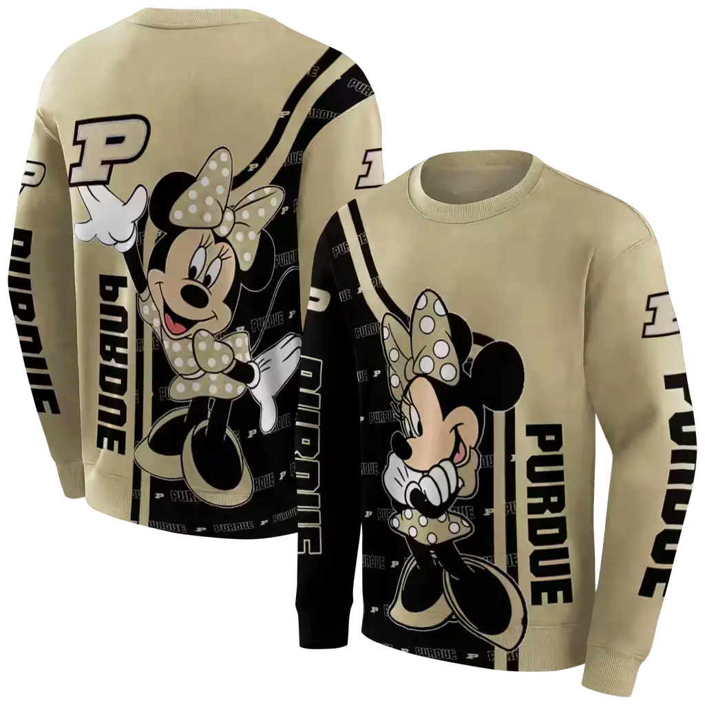 purdue boilermakers minnie mouse gold hoodie premium grade purdue boilermakers minnie mouse gold hoodie premium grade