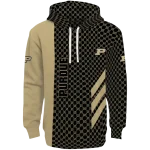 purdue boilermakers monogram pattern gold hoodie best selling