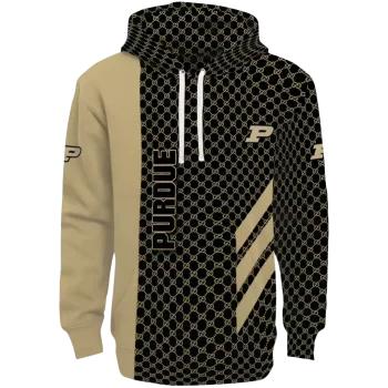 purdue boilermakers monogram pattern gold hoodie best selling