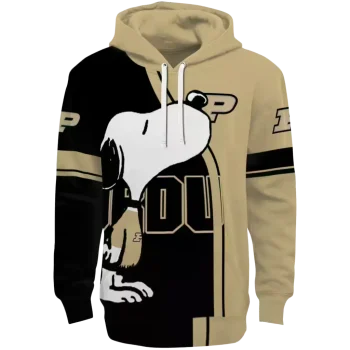 purdue boilermakers playful snoopy gold hoodie best selling