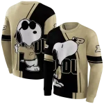 purdue boilermakers playful snoopy gold hoodie best selling