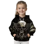 purdue boilermakers skull artwork gold black hoodie best selling