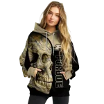 purdue boilermakers skull motif gold black hoodie best selling