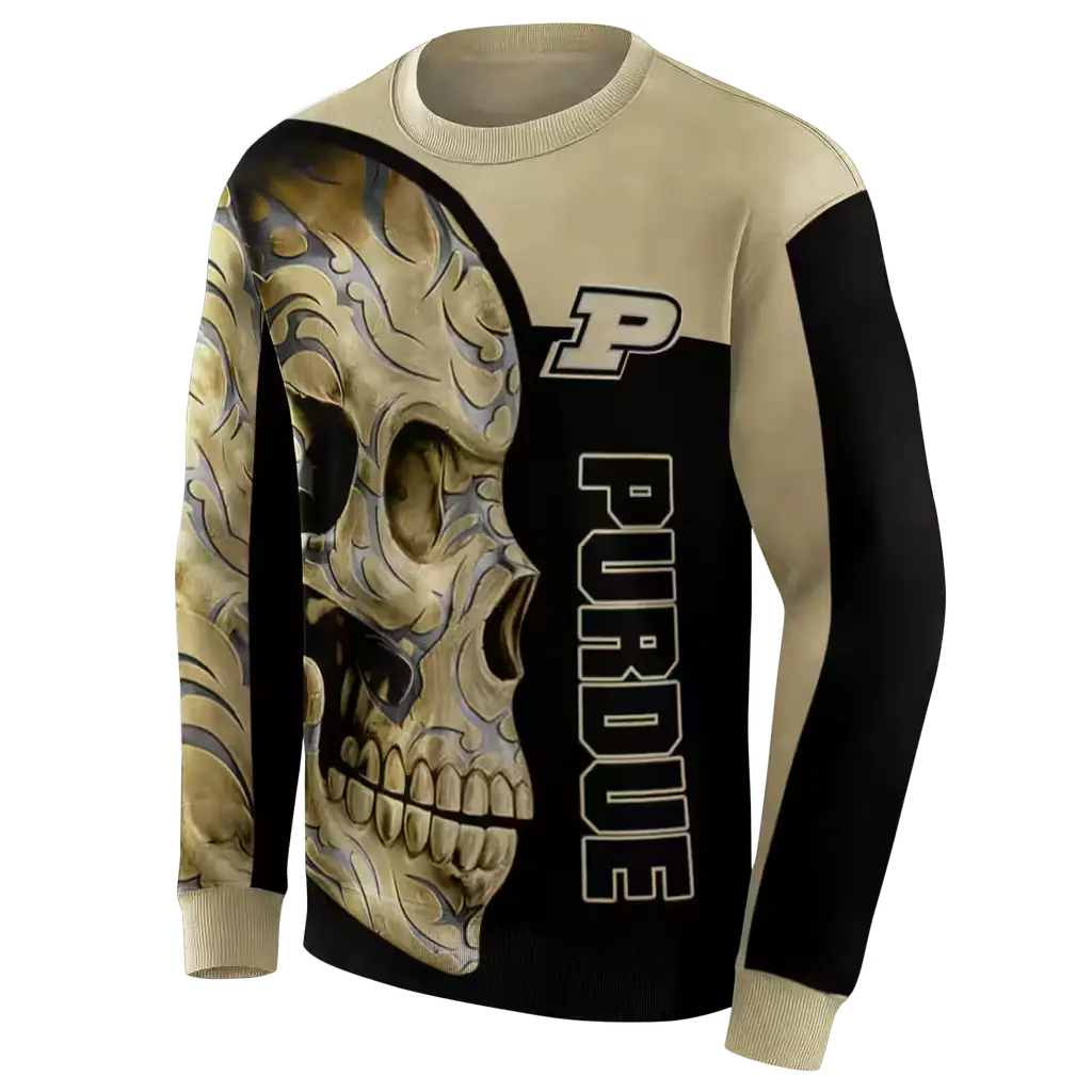 purdue boilermakers skull motif gold black hoodie new arrival purdue boilermakers skull motif gold black hoodie new arrival