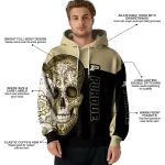 purdue boilermakers sugar skull gold black hoodie best selling
