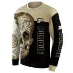purdue boilermakers sugar skull gold black hoodie best selling