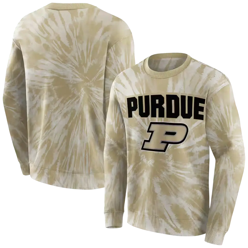 purdue boilermakers tie dye pattern gold hoodie premium grade purdue boilermakers tie dye pattern gold hoodie premium grade