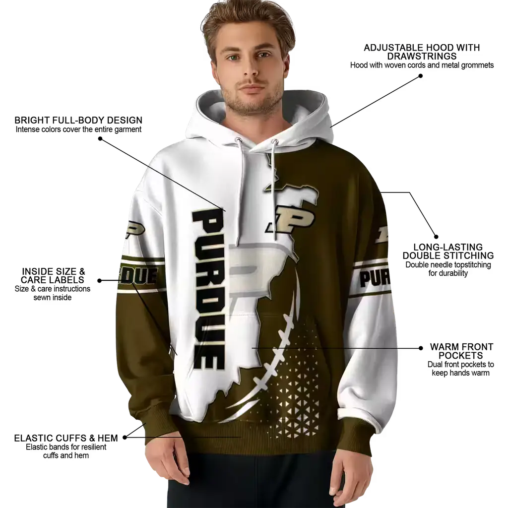 purdue boilermakers triangular pattern gold white hoodie latest model purdue boilermakers triangular pattern gold white hoodie latest model