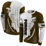 purdue boilermakers triangular pattern gold white hoodie best selling