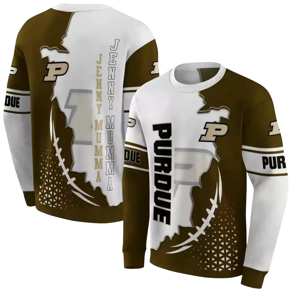 purdue boilermakers triangular pattern gold white hoodie premium grade purdue boilermakers triangular pattern gold white hoodie premium grade