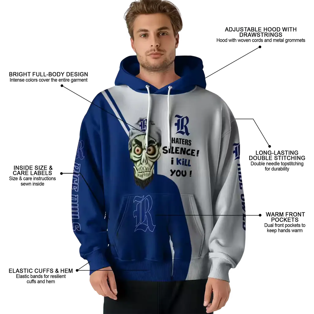 rice owls achmed skull navy blue hoodie latest model rice owls achmed skull navy blue hoodie latest model