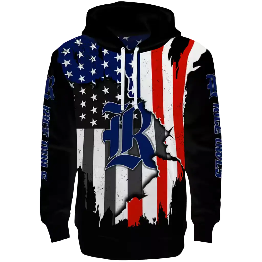 rice owls american pride black hoodie best selling rice owls american pride black hoodie best selling